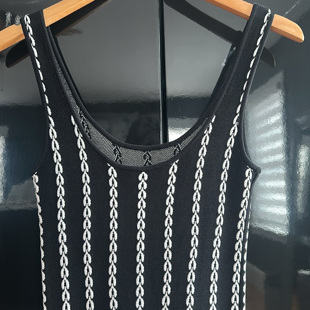 Bebe- size XS, fit tank top style top w/ flare mini bottom - Picture 3 of 9